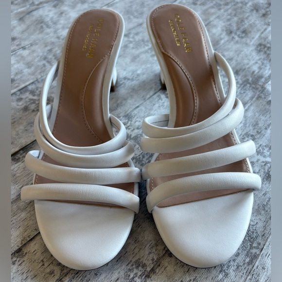 NEW w/Tags Cole Haan Women's Adella White Dress Sandals Size 6.5 - Picture 2 of 8